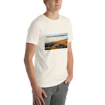 Unisex T-Shirt Featuring Rainier Mountains in Summer Sunset | Original Photography
