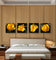 For Rose Lovers - Sunshine Yellow Roses Closeup Photography Square Prints | Unframed Canvas Wall Art Set of 6